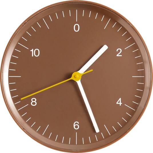 Hay Wall Clock veggklokke, brun
