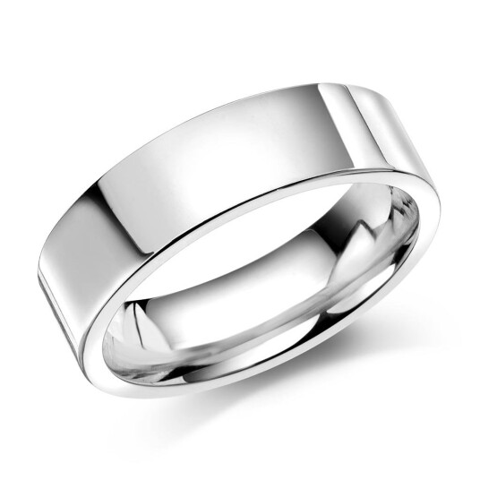 Giftering i 925 sølv | 6 mm bredde Giftering i 925 sølv | 6 mm bredde