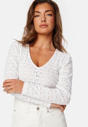 VILA Zuzan V-Neck L/S Top Cloud Dancer XS VILA Zuzan V-Neck L/S Top Cloud Dancer XS