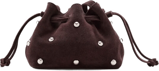 Mango Mini Leather Bucket Bag Brown ONE SIZE Mango Mini Leather Bucket Bag Brown ONE SIZE