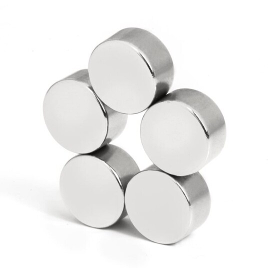 Supermagneter Diametralt Magnetisert Skivemagnet 12 mm – for Sensorer og Koblinger