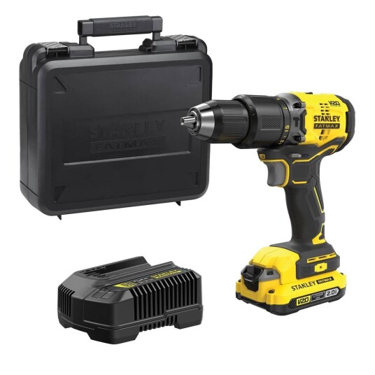 Stanley SFMCD715D1K Drill 18V Med 2.0Ah batteri Stanley SFMCD715D1K Drill 18V Med 2.0Ah batteri