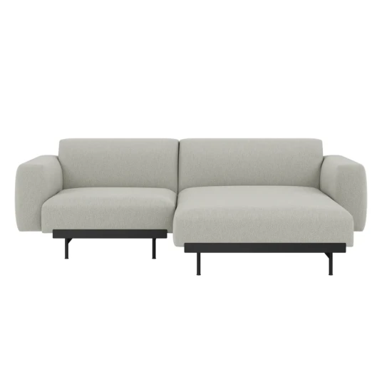Muuto In Situ 2 seters modulsofa Konfig 4   Ocean80/Svart
