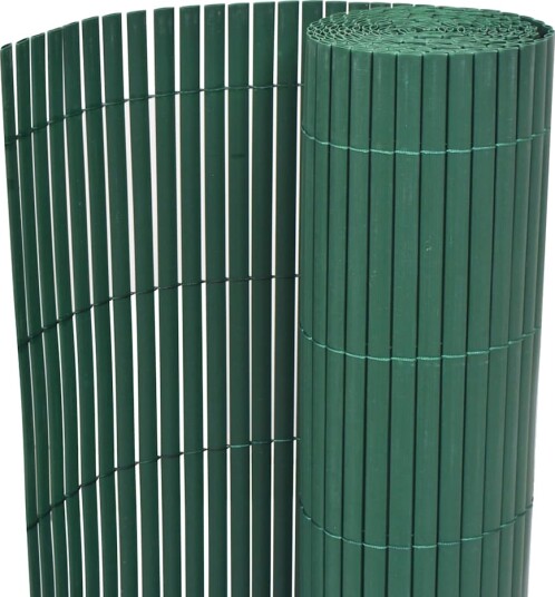 Hagegjerde Dobbeltsidig PVC 150x500 cm Grønn