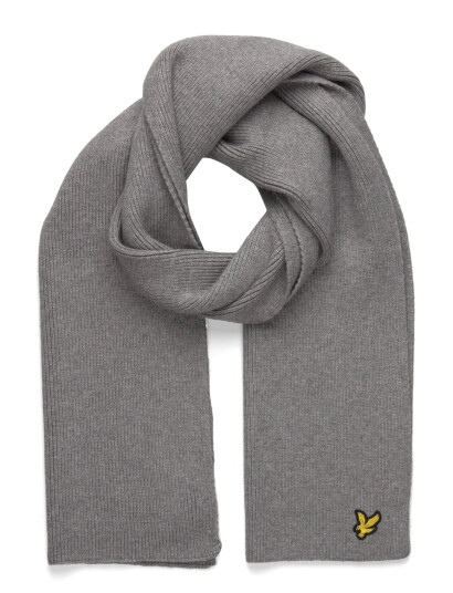 Lyle & Scott Plain Scarf - Grey - ONE SIZE