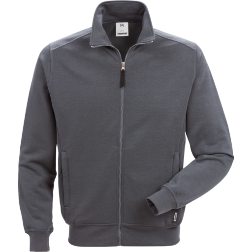 Fristads Sweatshirtjacka 7608 Sm Mörkgrå S