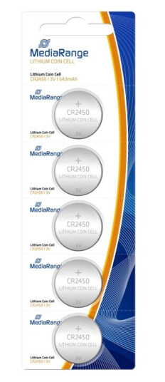 Mediarange Batteri 5 X Cr2450 Li 540 Mah Mediarange Batteri 5 X Cr2450 Li 540 Mah