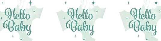 Globos Europe Vimpelgirlander Hello Baby 4860