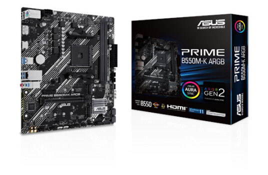 ASUS PRIME B550M-K Hovedkort Micro ATX med ARGB, AMD AM4, DDR4 RAM ASUS PRIME B550M-K Hovedkort Micro ATX med ARGB, AMD AM4, DDR4 RAM
