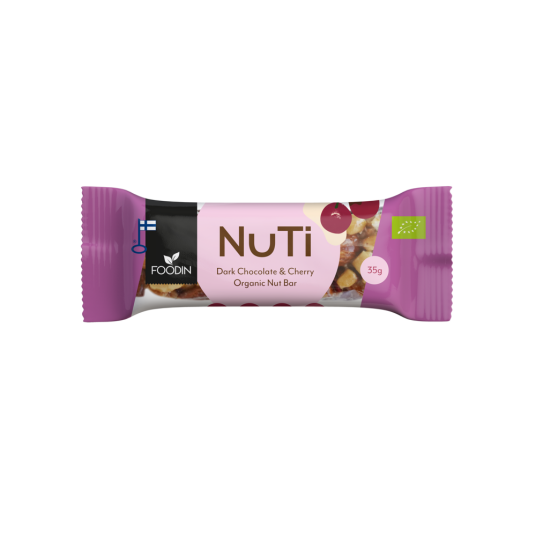 Nötbar Mörk Choklad & Körsbär ekologisk 35 g