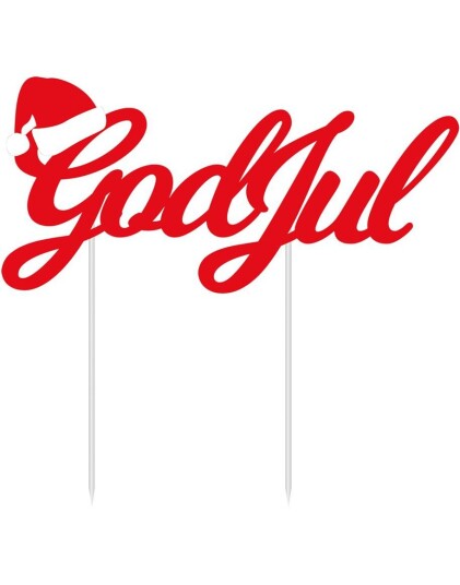 "God Jul"  Kaketopper 20 cm x 14,5 cm