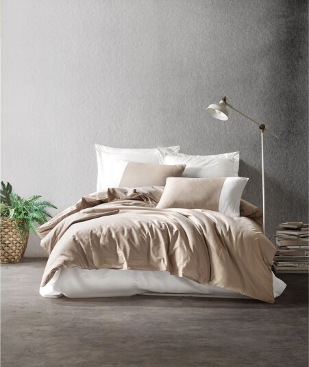 Cotton Box Ranforce Sengesett Beige