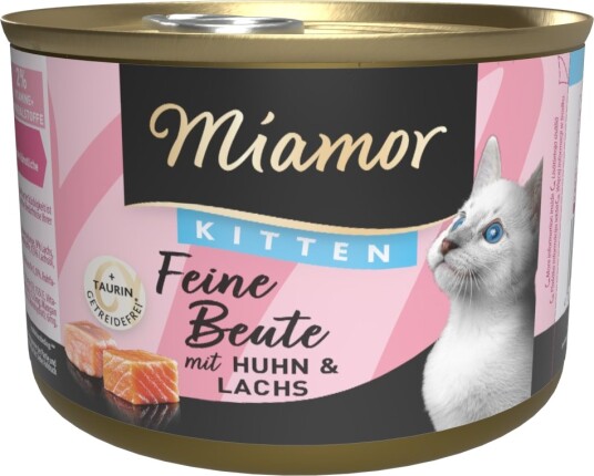 Miamor Våtfôr Feine Beute Kitten & Laks Kylling 12 X 185 G Miamor Våtfôr Feine Beute Kitten & Laks Kylling 12 X 185 G