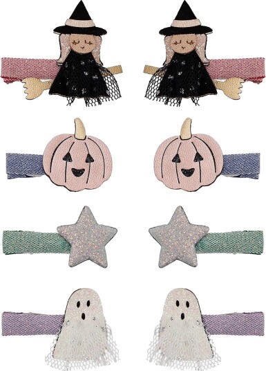 Mimi & Lula 8 Hair Clips Halloween MULTI One Size