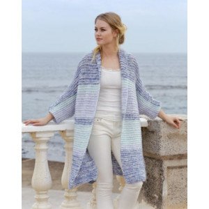 �La Mare�by DROPS Design Jakke Strikkeoppskrift str. S XXXL Small