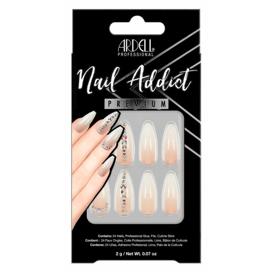 Ardell Nails Ardell Nail Addict Nude Light Crystals Ardell Nails Ardell Nail Addict Nude Light Crystals