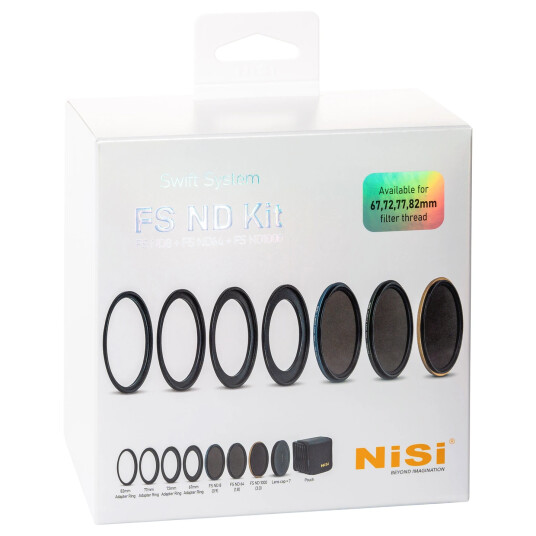 NiSi Filter Swift System FS ND Kit (8+64+1000) 67-82mm NiSi Filter Swift System FS ND Kit (8+64+1000) 67-82mm