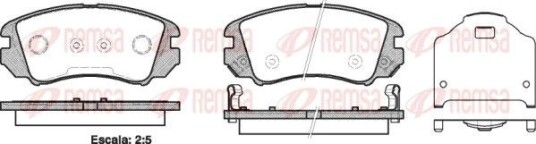 Bremseklosser REMSA 0953.22 Bremseklosser REMSA 0953.22