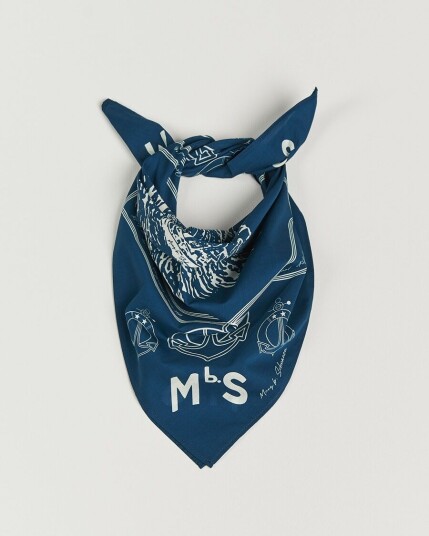 Merz b. SchwanenCotton BandanaInk Blue