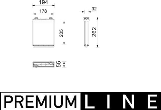 Varmeapparat register MAHLE AH 357 000P