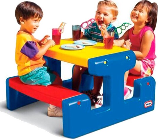 Little Tikes Junior Piknikbord 18 Mnd+ Primærfarger