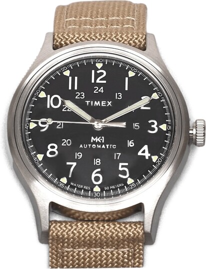 Timex Mk-1 Automatic - SILVER-TONE/BLACK - 40 MM