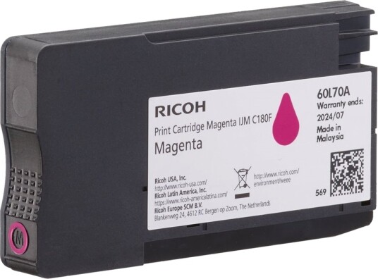 Ricoh magenta blekkpatron original 408519
