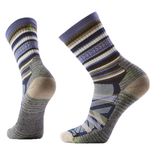 Smartwool Hike Light Cushion Panorama Crew Socks Nightfall Blue L Smartwool Hike Light Cushion Panorama Crew Socks Nightfall Blue L