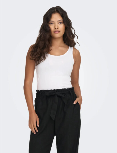 JDY Jdyava S/L Tank Top 180 Jrs Noos - White - XS
