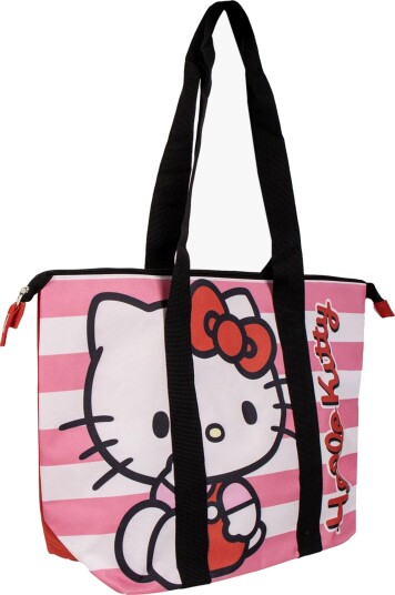 Hello Kitty Strandveske Rosa/Hvit