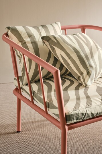 Jotex Putesett Lenestol Khaki zebra MENTON 1789660100