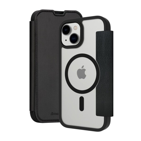 Dbramante1928 Helsinki Flip-deksel til iPhone 15 Plus - Magsafe, Sort