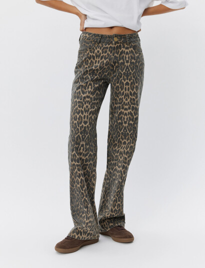 Sofie Schnoor Siennasw Leopard Trousers Brown 36 Sofie Schnoor Siennasw Leopard Trousers Brown 36
