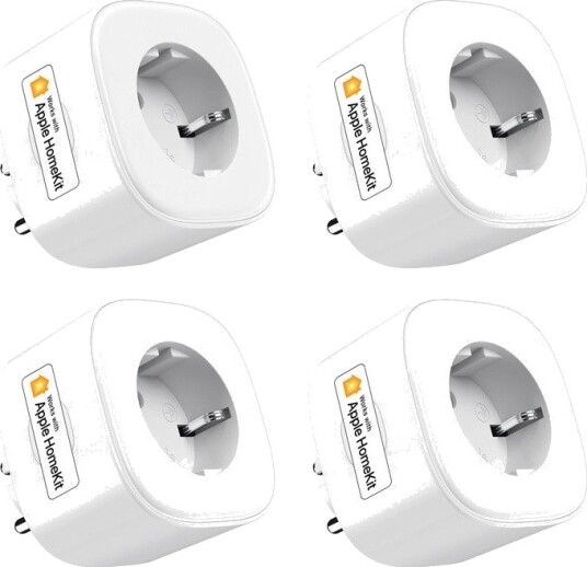 Meross Mss210hkqua Smart Wifi-plugg - HomeKit-kompatibel - 4-pakning Meross Mss210hkqua Smart Wifi-plugg - HomeKit-kompatibel - 4-pakning