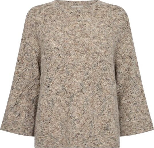 FREE/QUENT Fqestweed Pullover OYSTER GREY MELANGE M FREE/QUENT Fqestweed Pullover OYSTER GREY MELANGE M