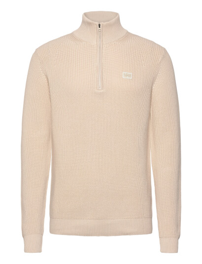 G Star Pullover Half Zip Knit Cream L G Star Pullover Half Zip Knit Cream L