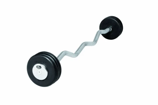 Lifemaxx EZ Vektstang (24 kg) - curl vektstang med faste skiver. Perfekt for biceps- og tricepsøvelser
