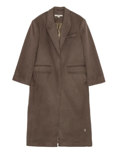 REMAIN Birger Christensen Long Coat Brown 32