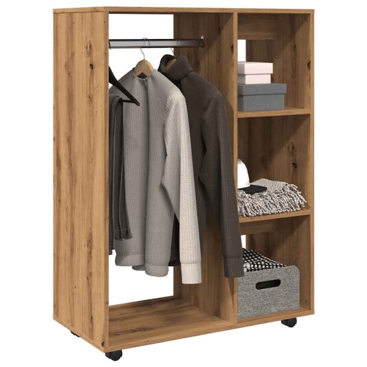 Garderobe artisan eik 80x40x110 cm konstruert tre 8721158440228 Garderobe artisan eik 80x40x110 cm konstruert tre 8721158440228