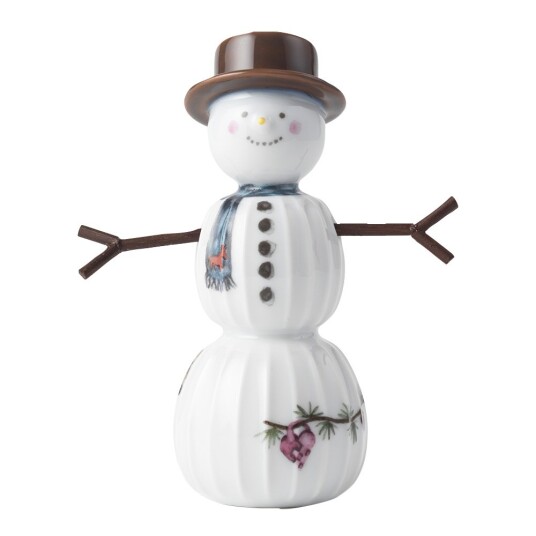 Kähler Hammershøi Christmas snømann 11,5 cm hvit m/ dekor Kähler Hammershøi Christmas snømann 11,5 cm hvit m/ dekor