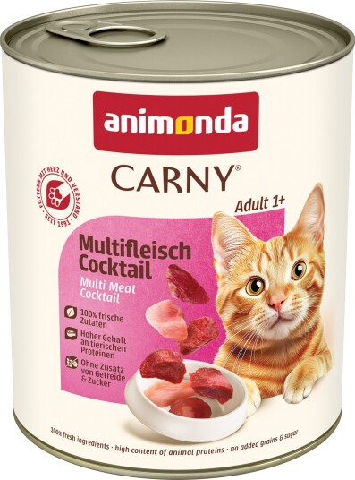 Animonda Carny Våtfôr Adult Multi Kjøttcocktail 6 X 800 G Animonda Carny Våtfôr Adult Multi Kjøttcocktail 6 X 800 G