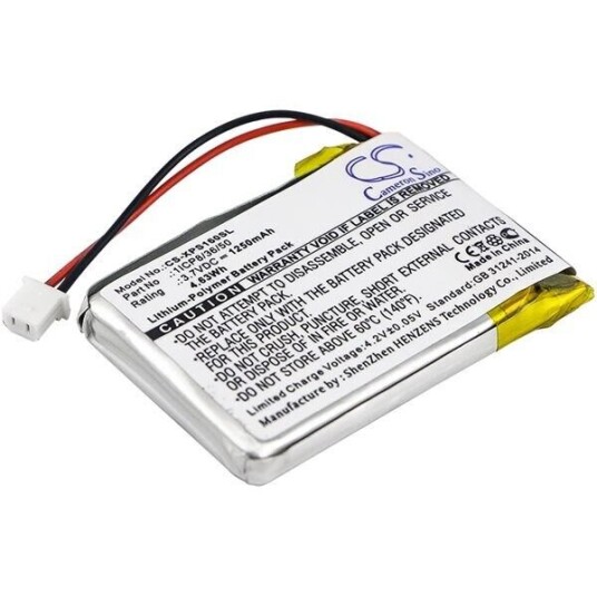 Dual XGPS160 batteri (1250 mAh 3.7 V, Sort)