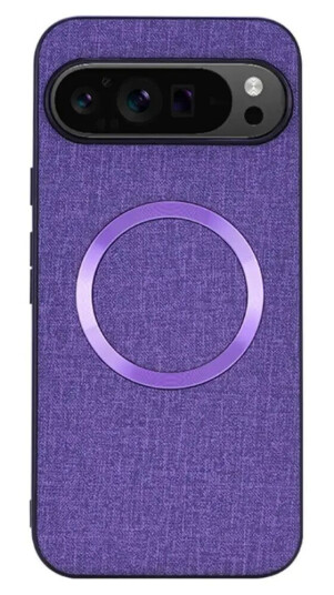 EIDERWOOD Google Pixel 9 / 9 Pro Plast Deksel med Grov Tekstur - MagSafe-Kompatibel - Lilla