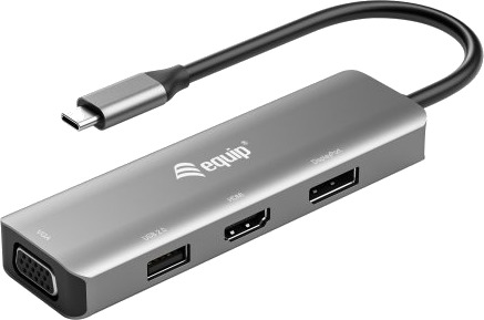 Utstyr 133485 Usb C Til Hdmi/Displayport/Vga 3840X2160p 4K