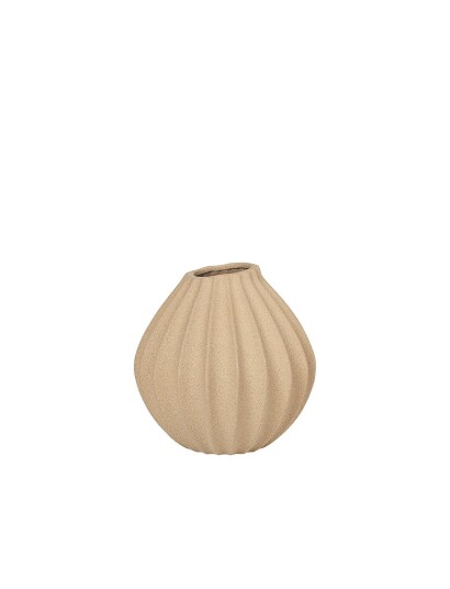 Broste Copenhagen Vase 'Wide' Xl Keramik Beige Broste Copenhagen INDIAN TAN H25CM