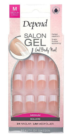 Depend Salon Gel Pink Medium Square 24pcs Depend Salon Gel Pink Medium Square 24pcs