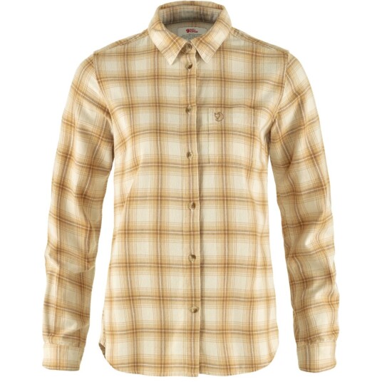 Fjellreven Övik Flannel Shirt W Chalk White-dune Beige XS