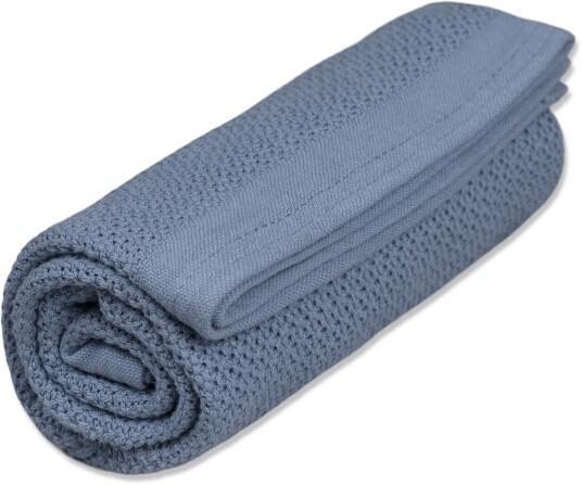 Vinter &  Bloom Soft Grid Helseteppe Denim Blue