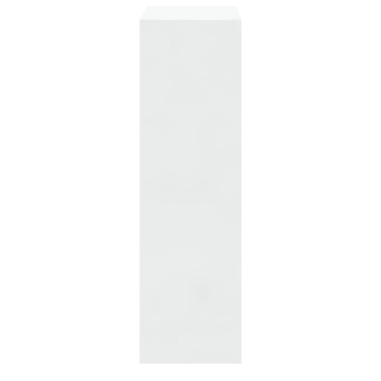vidaXL Skoskap h?yglans hvit 63x24x81 cm konstruert tre