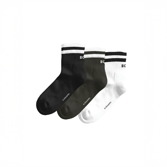 Classic Mid Ankle Sock 3‑pakning Multipack White 41 45